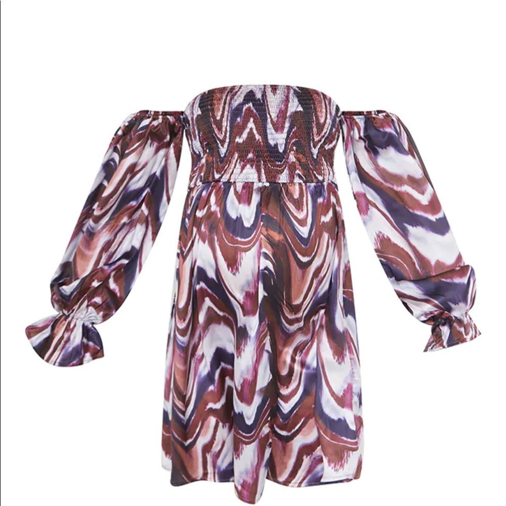 PLT Maternity Satin Mini Dress